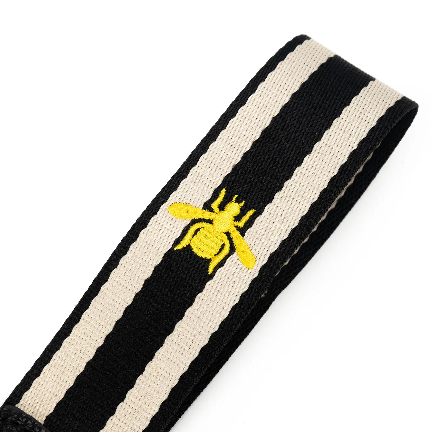 Black Caviar Bee Wrist Strap | Navy & White available at The Honey Emporium
