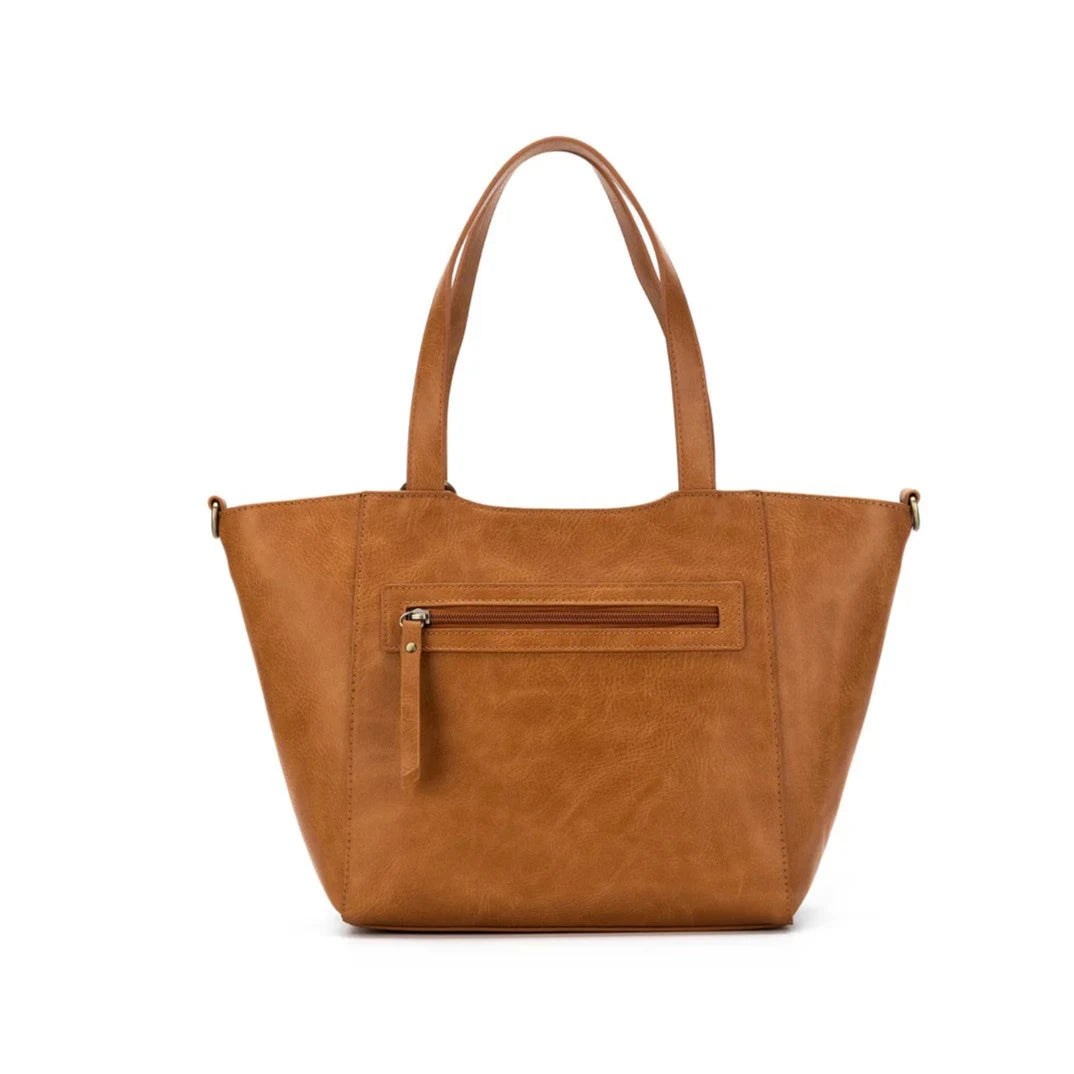 Black Caviar Liana 3 Piece Handbag Set | Tan available at The Honey Emporium