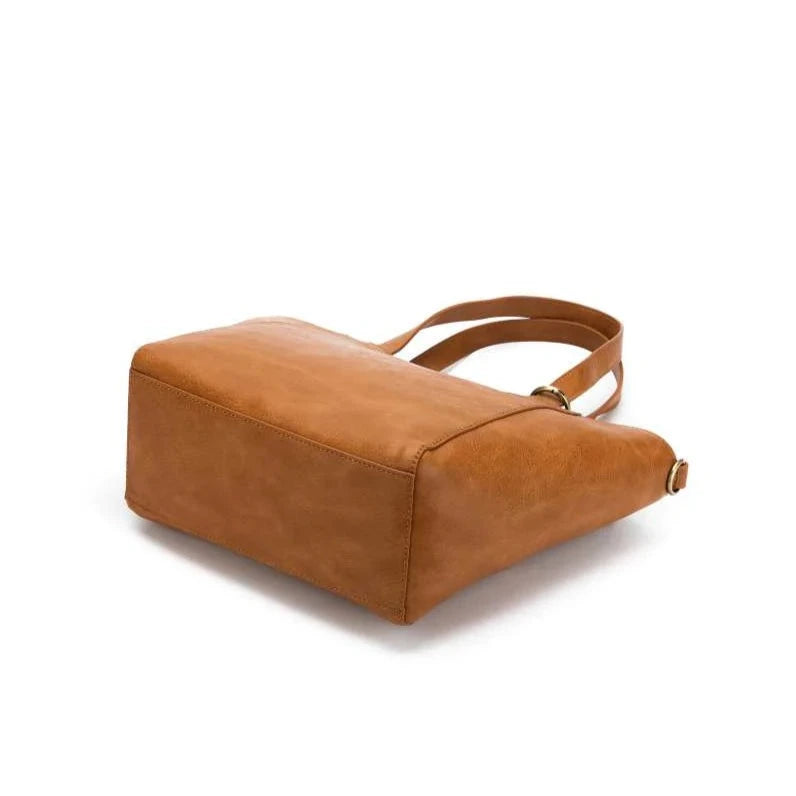 Black Caviar Liana 3 Piece Handbag Set | Tan available at The Honey Emporium