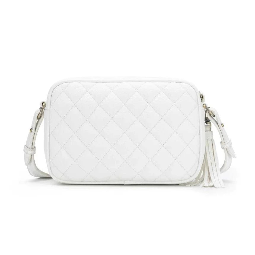 Black Caviar Mattea Crossbody in White available at The Honey Emporium