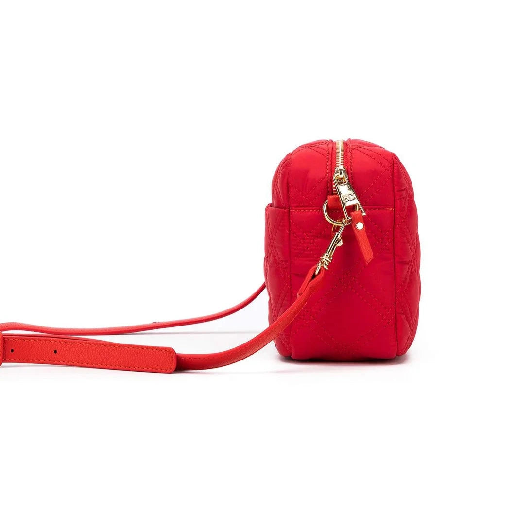 Black Caviar Melrose Quilted Crossbody Bag | Red available at The Honey Emporium