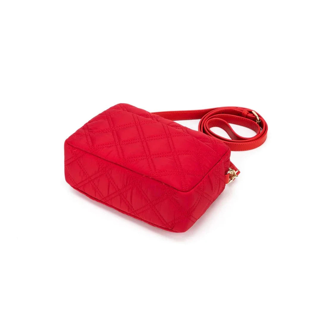 Black Caviar Melrose Quilted Crossbody Bag | Red available at The Honey Emporium
