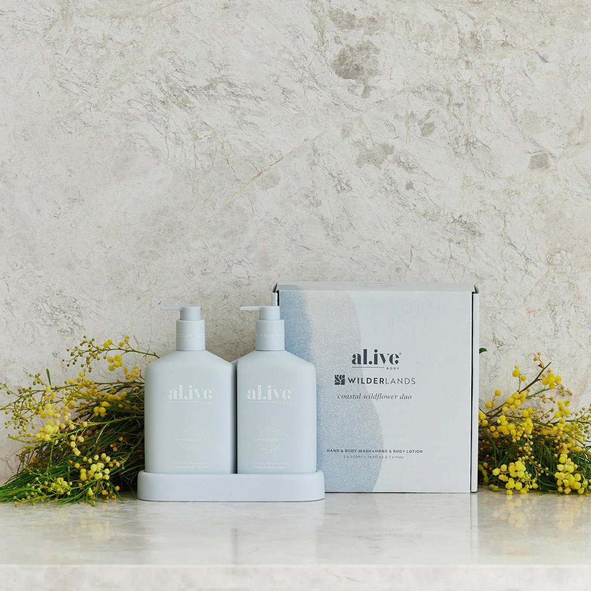al.ive body Hand & Body Wash & Lotion Duo Coastal Wildflower | The Honey Emporium