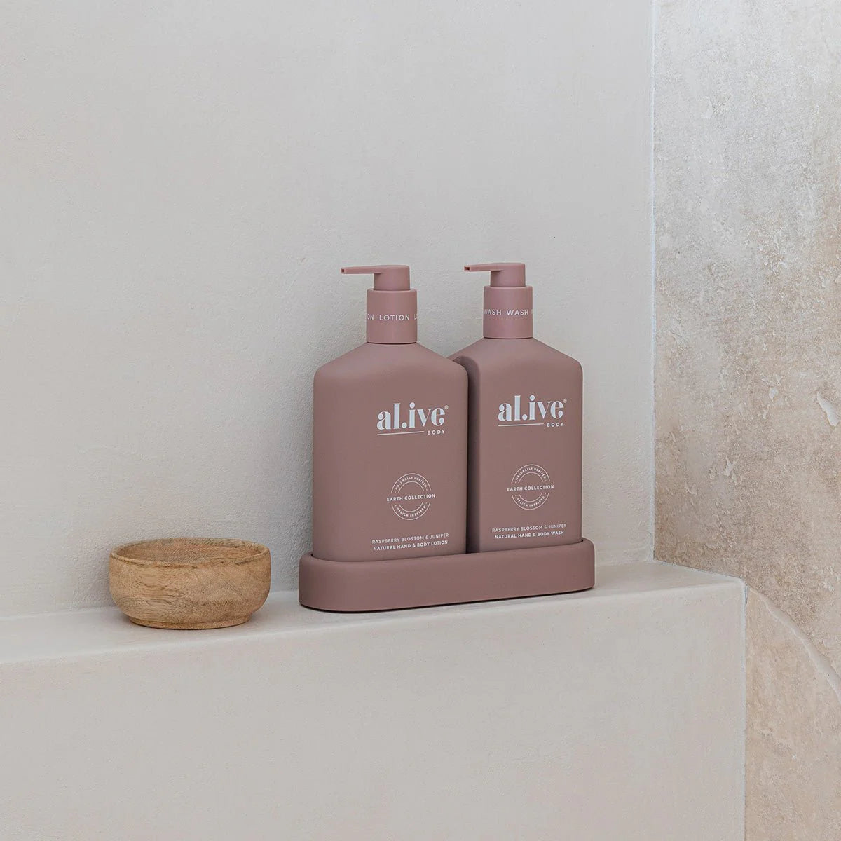 Al.ive body Hand & Body Wash & Lotion Duo | Raspberry Blossom & Juniper