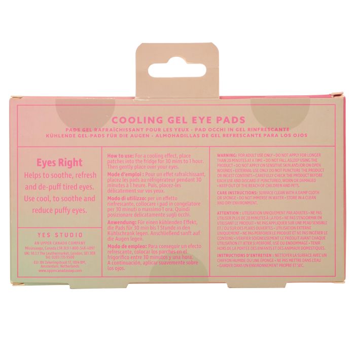 Yes Studio Cooling Gel Eye Pads | Watermelon available at The Honey Emporium