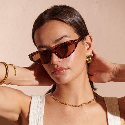 Catie Angular Sunglasses-Tort