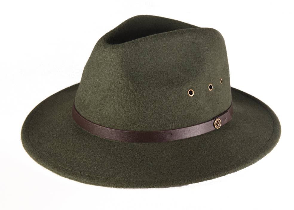 The RataTat Felt Hat - Forest Green
