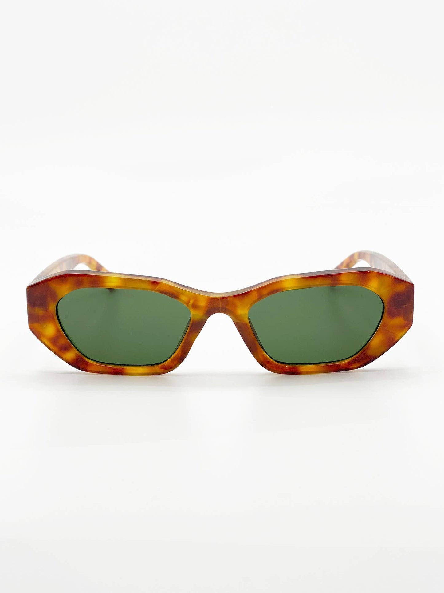 L&S Laila Square Frame Sunglasses in Tort