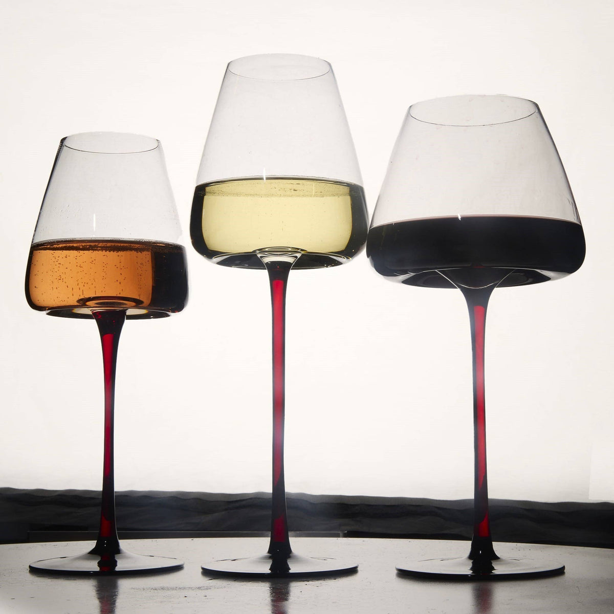 Extra Large Concave Wine Glasses - 24oz (1pc) 2 Set