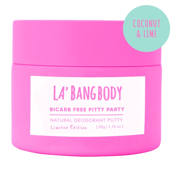 La'Bang Body Pitty Party Natural Deodorant | Coconut & Lime Bi-Carb Free Limited Edition