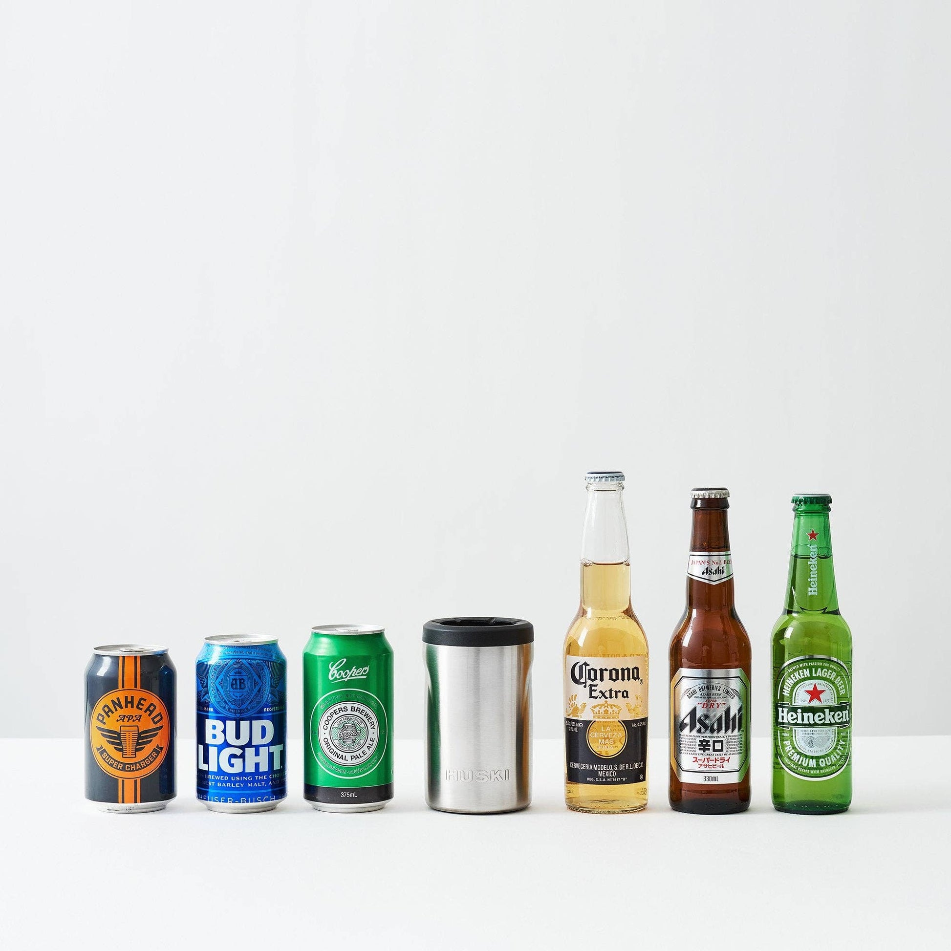 Huski Beer Cooler 2.0 | Brushed Stainless available at The Honey Emporium