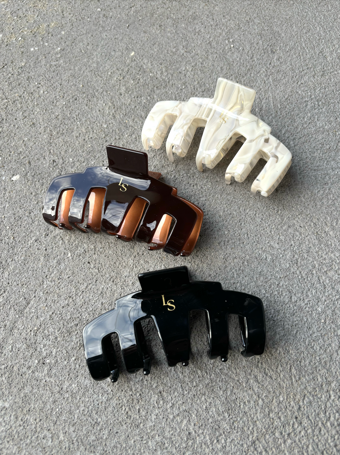 L&S Logo Hair Claw Clips (3col)