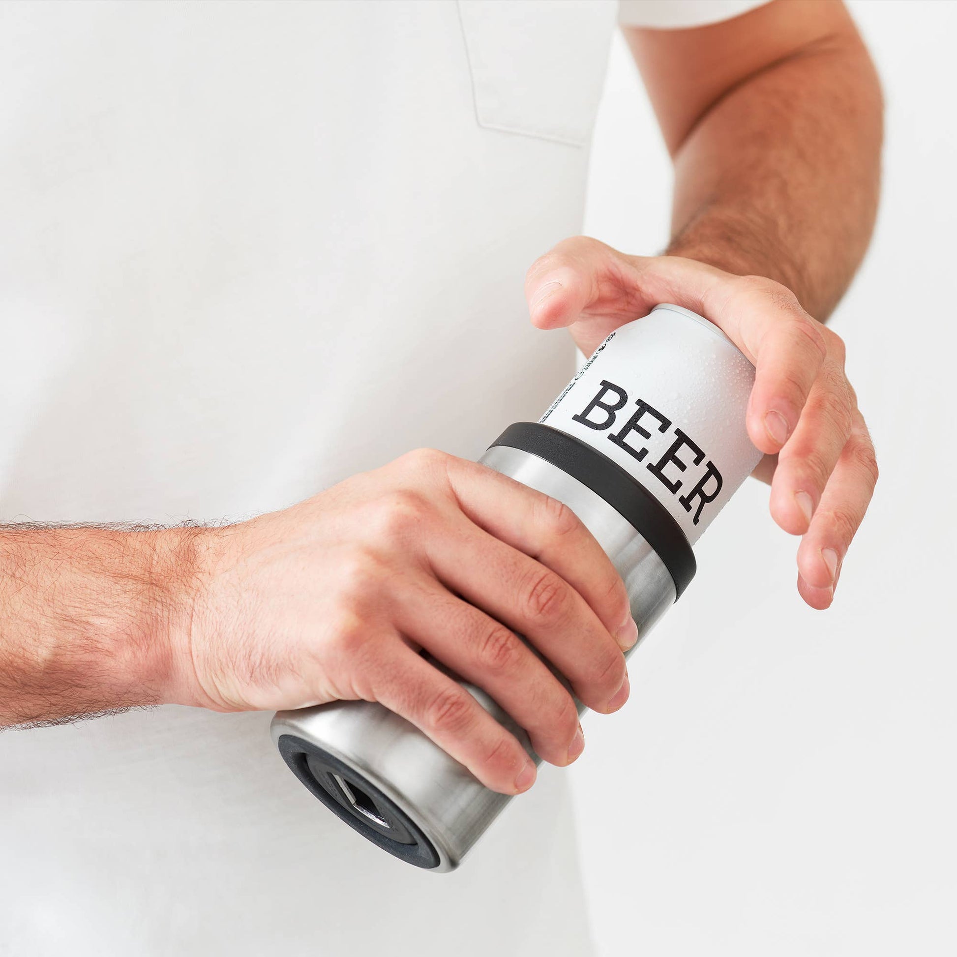 Huski Beer Cooler 2.0 | Brushed Stainless available at The Honey Emporium