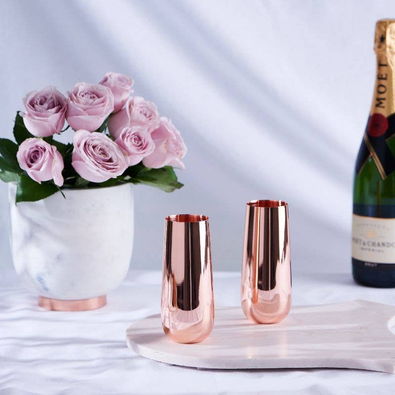 Stemless Champagne Flutes (Set of 2)