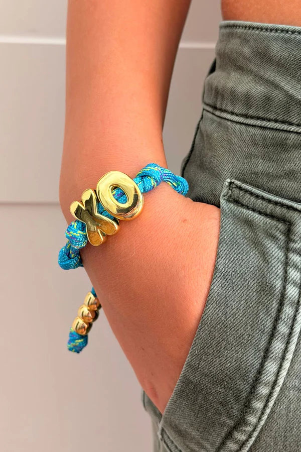 MOSK XO BLUE BRACELET