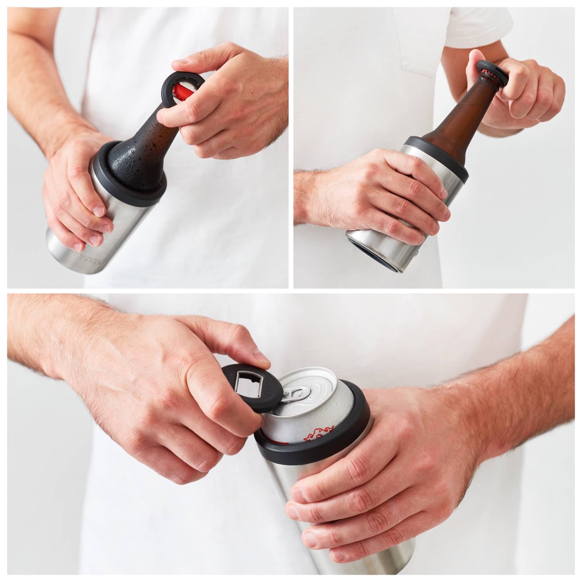 Huski Beer Cooler 2.0 | Brushed Stainless available at The Honey Emporium