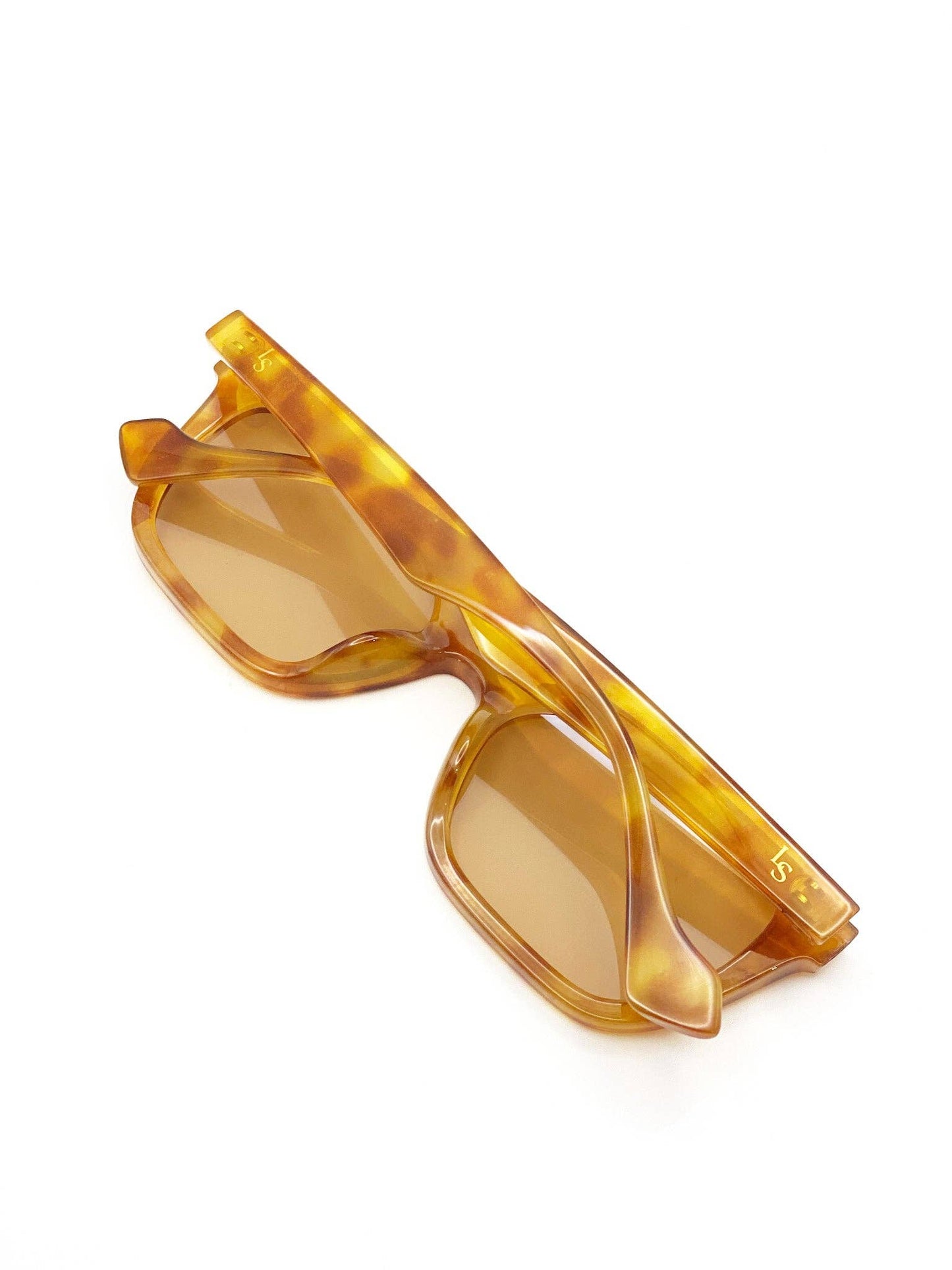 L&S Kitty Rectangular Sunglasses in Vintage Tort