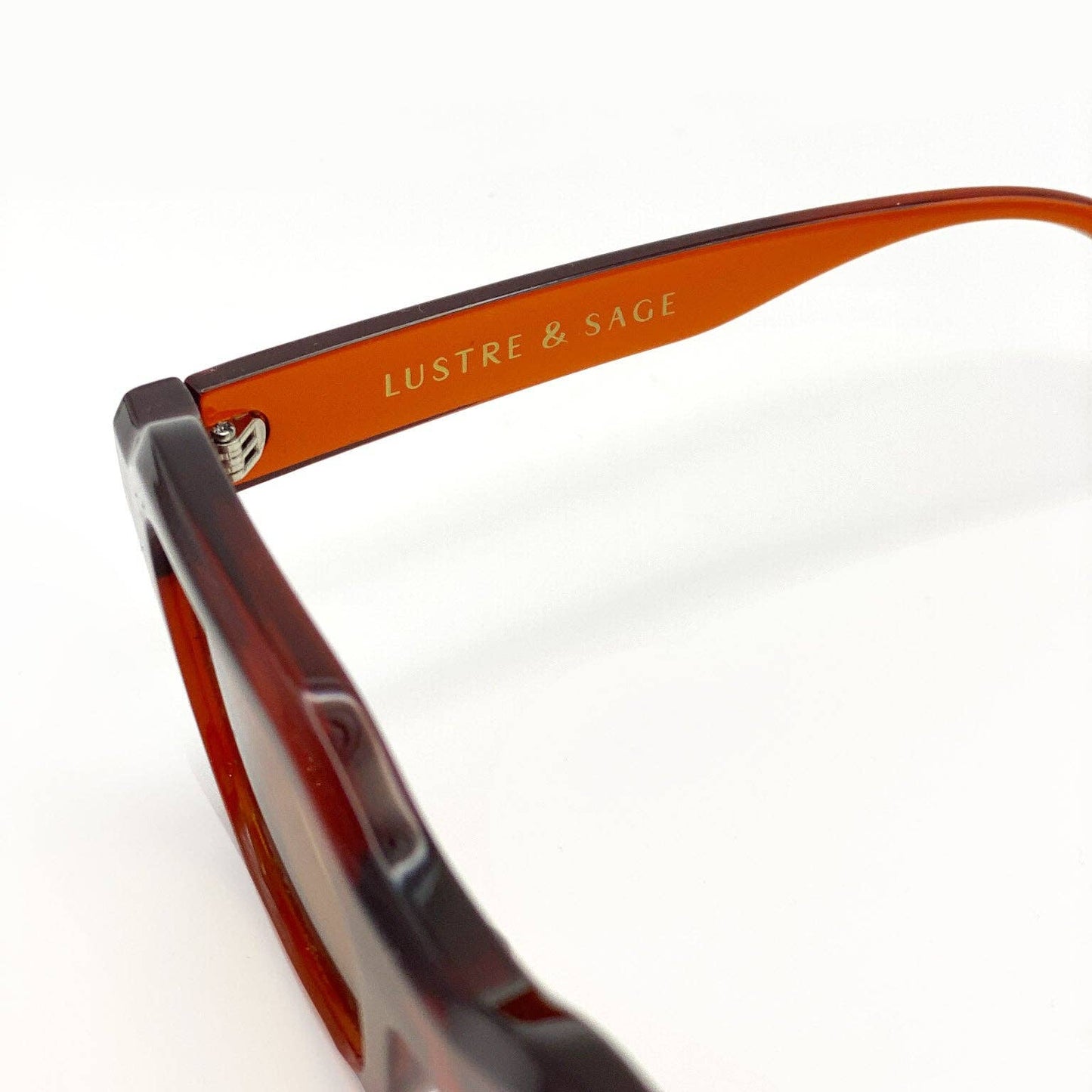 L&S Goutte Angular Sunglasses in Brown