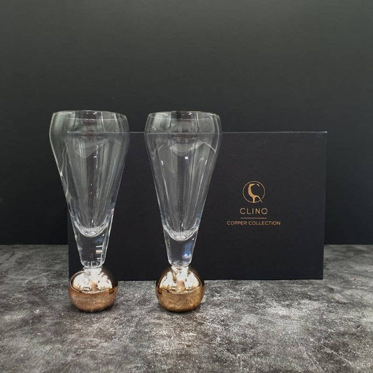 CLINQ Stemless Champagne Glasses Set
