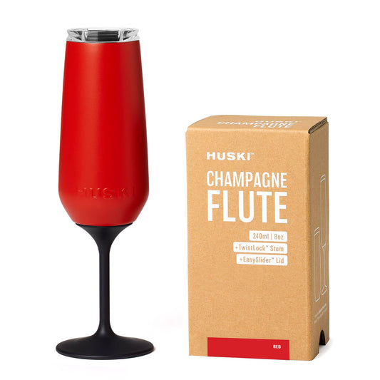 Huski Champagne Flute - Red (Limited Release)