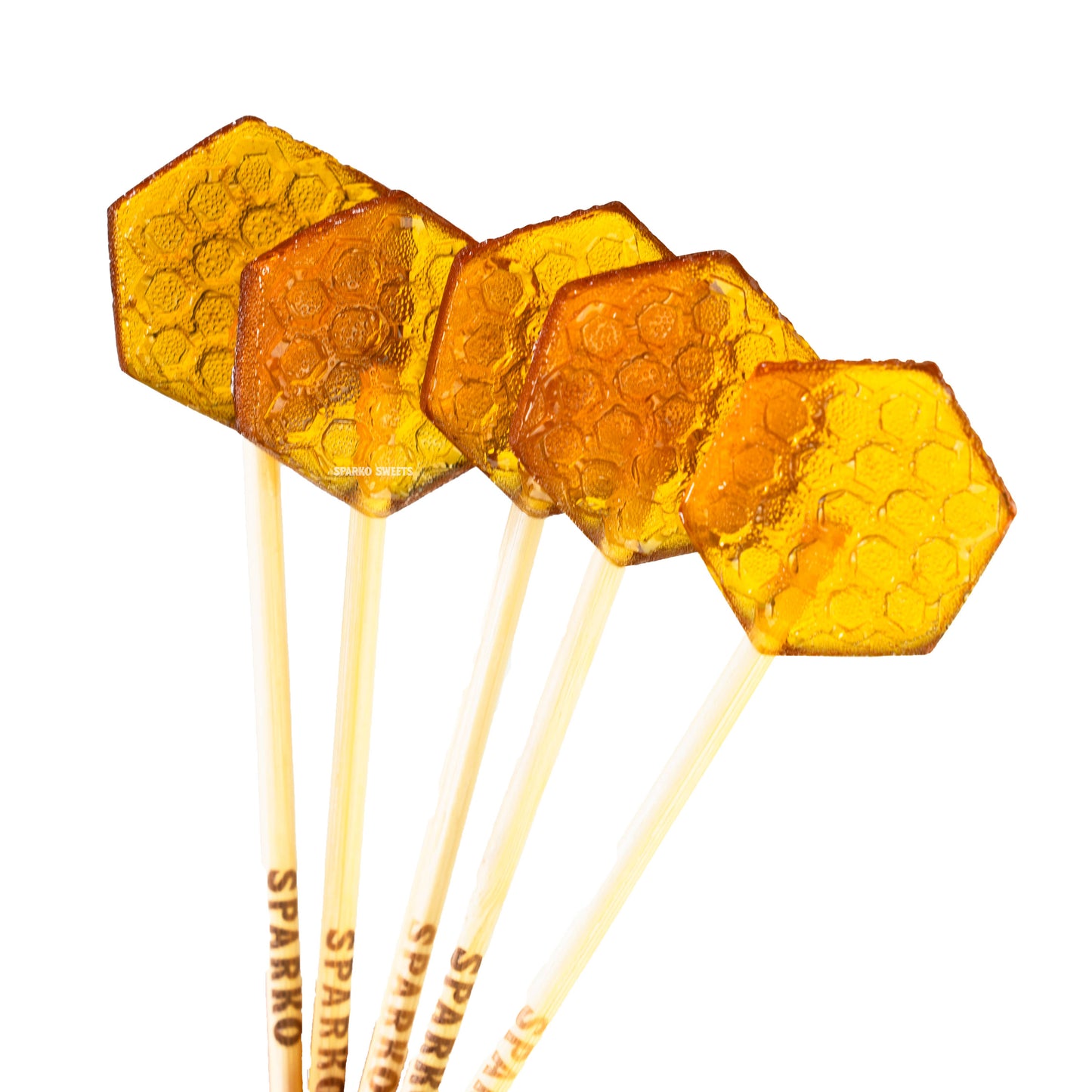 Honeycomb Lollipops | available at The Honey Emporium 