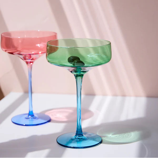 Pistachio Crush Margarita Glasses Set available at The Honey Emporium