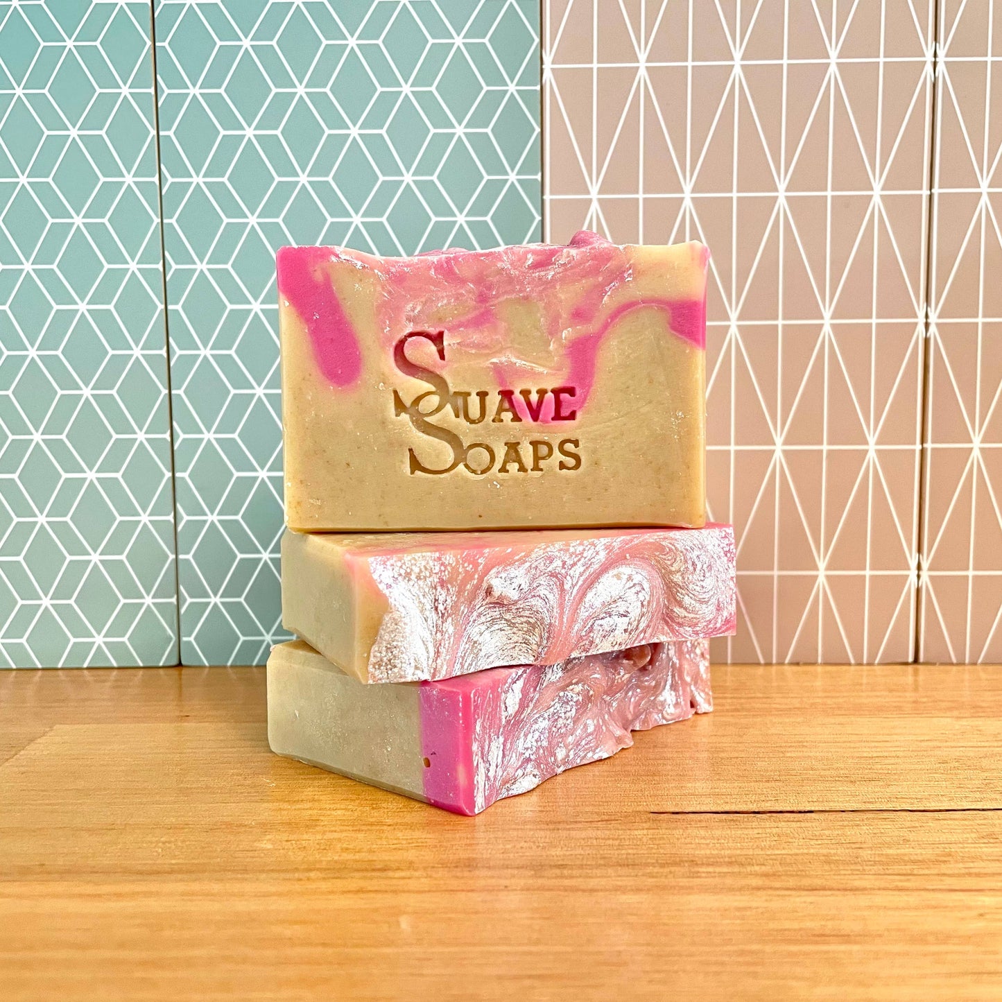 Suave Soaps Handmade Passionfruit Rose Goat Milk Soap available at The Honey Emporium