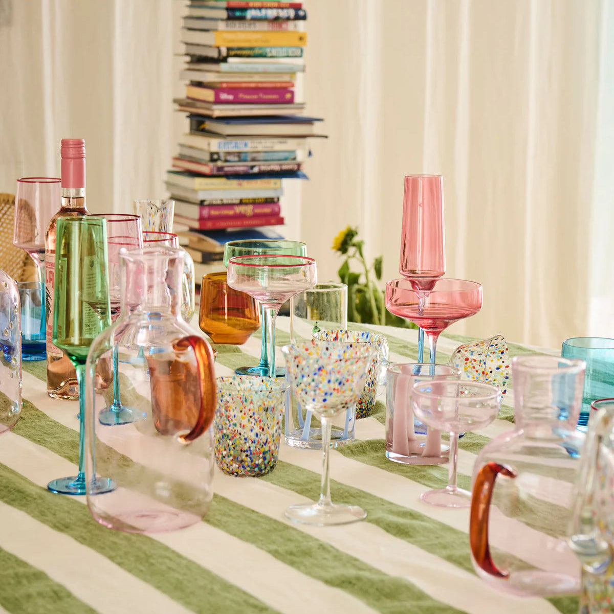 Kip & Co Blue Robin Champagne Glasses | 2 Piece available at The Honey Emporium