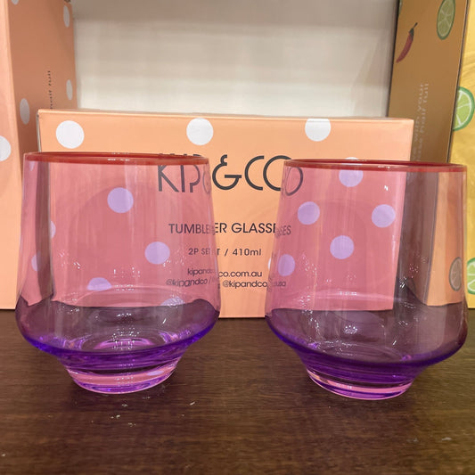 Kip&Co Lilac Colour Block Tumblers available at The Honey Emporium