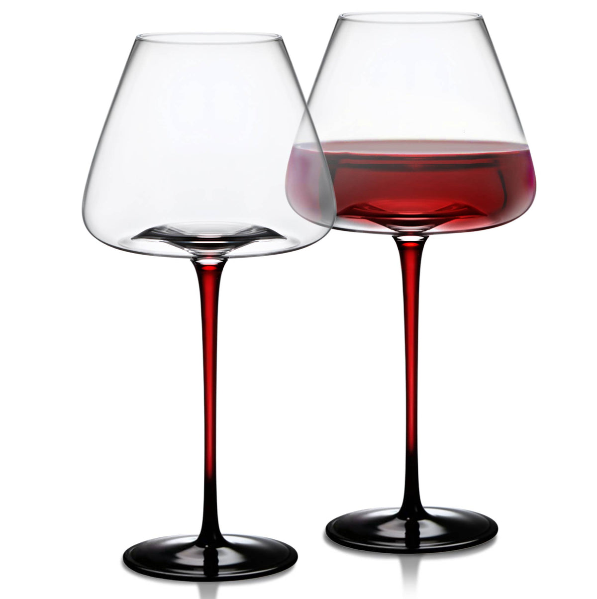 Extra Large Concave Wine Glasses - 24oz (1pc) 2 Set