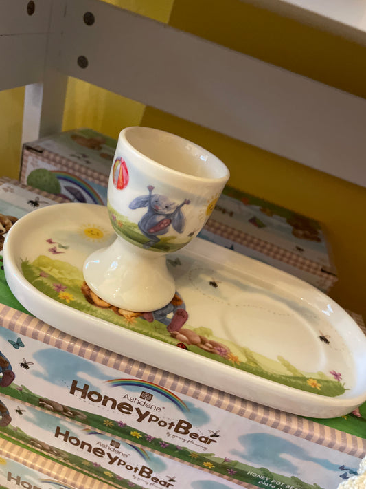 Jemmaand ellie plate and egg cup set