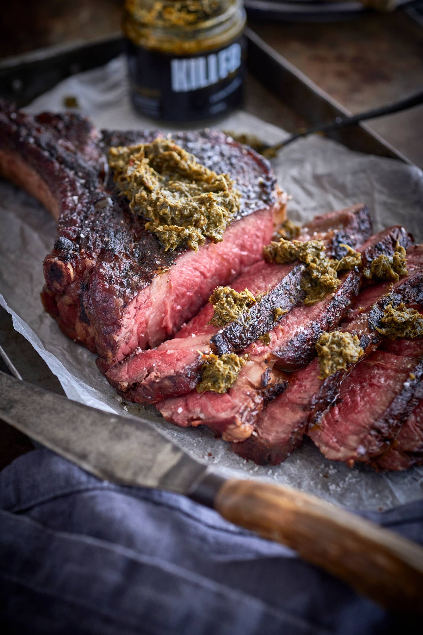 Killer Condiments Chimichurri 200g available at The Honey Emporium