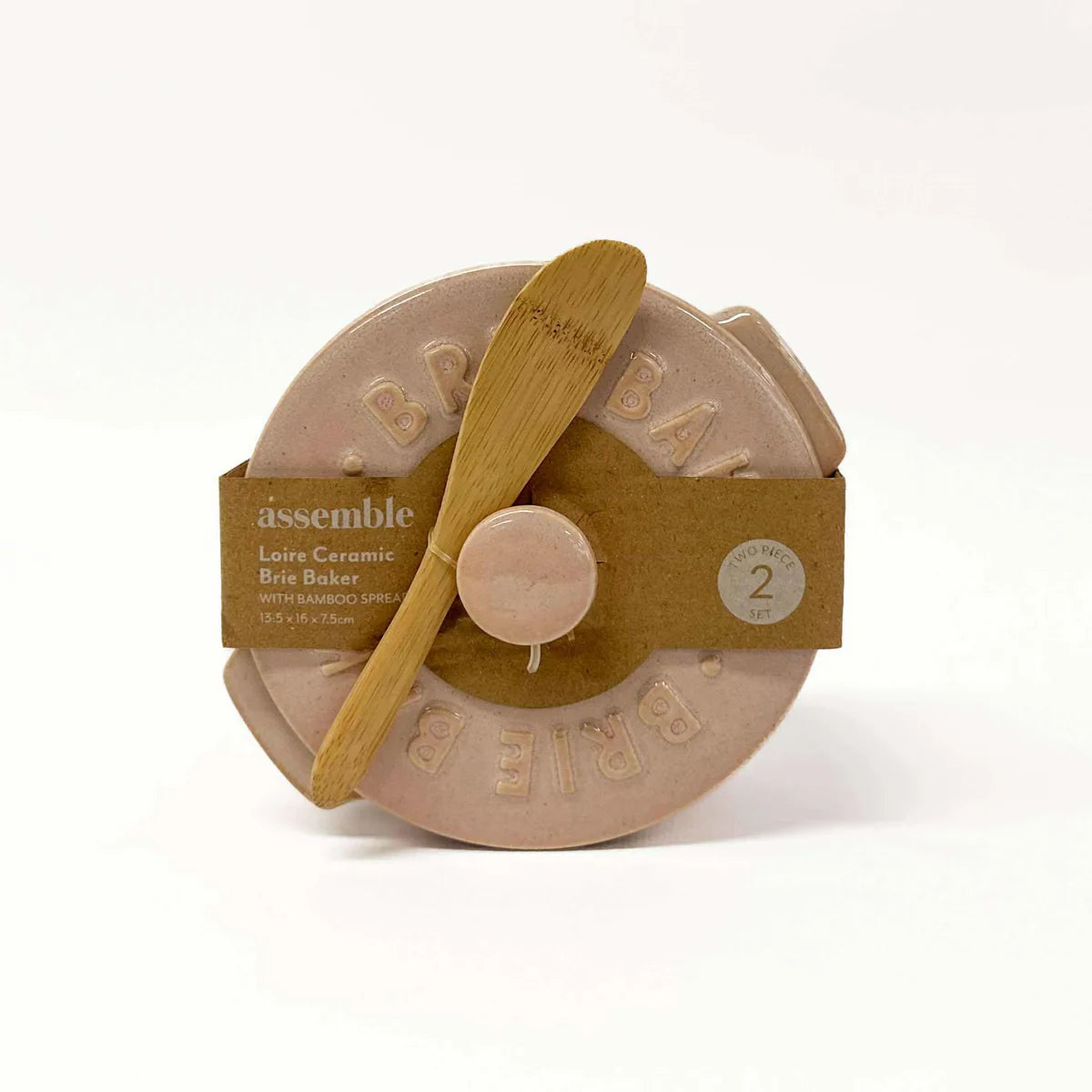 Loire Ceramic Brie Baker in Blush available at The Honey Emporium