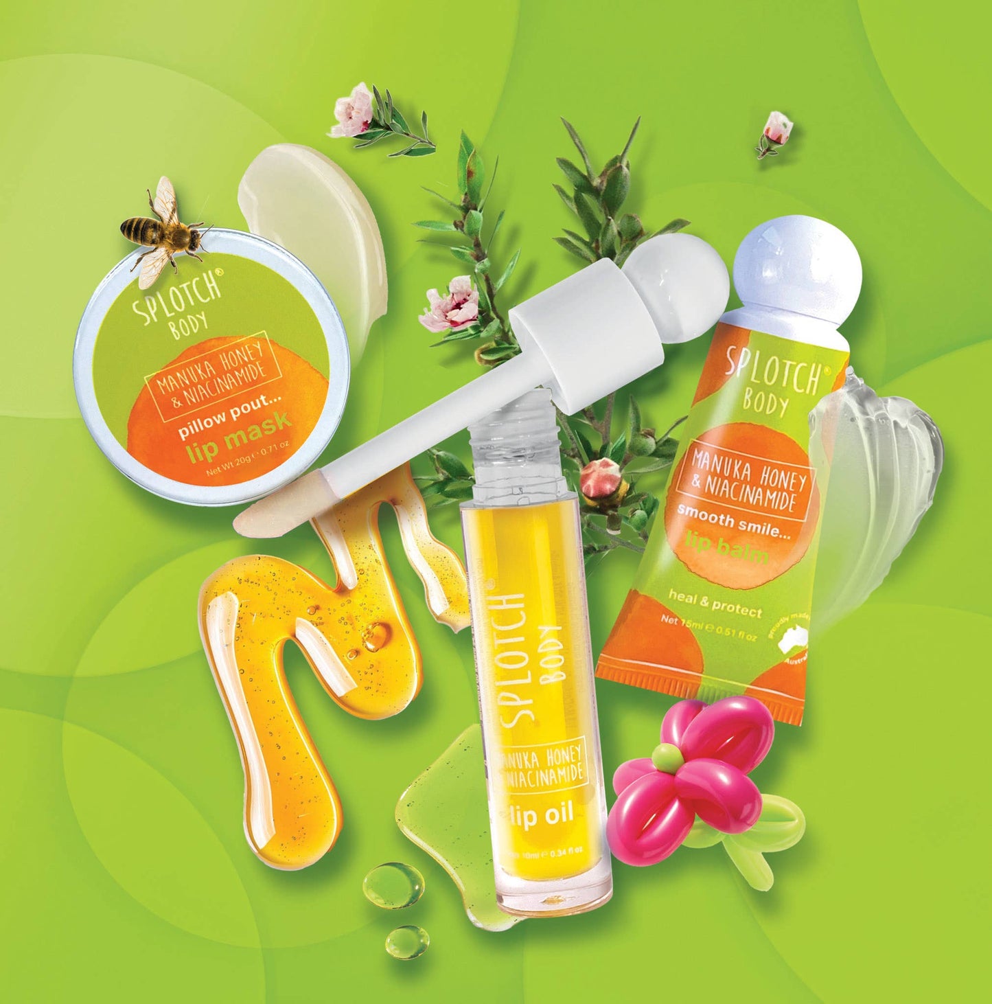 Manuka Honey & Niacinamide Plump It Up...Lip Care Trio