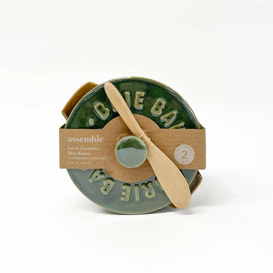 Loire Ceramic Brie Baker – coast to coast Baked Brie Dish Australia | Perfect for Honey Baked Brie | Olive