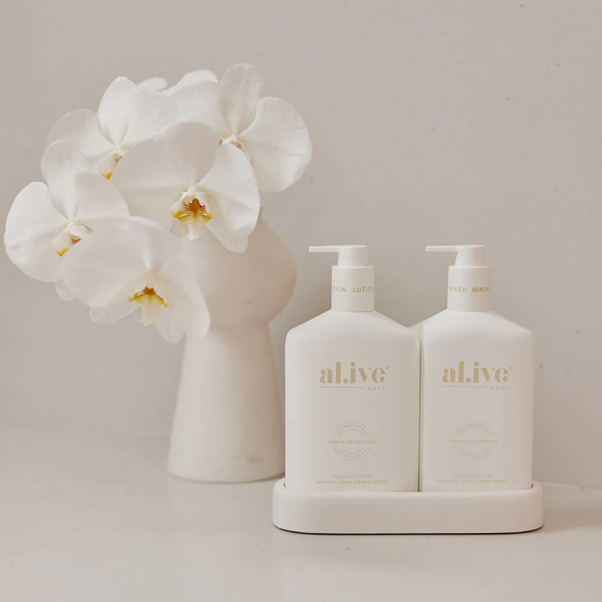 al.ive body Wash & Lotion Duo | Mango & Lychee | The Honey Emporium