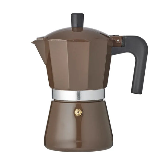 Nero Stovetop Espresso Maker in Choc available at The Honey Emporium