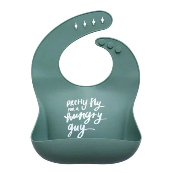 The Somewhere Co Bib | Pretty Fly for a Hungry Guy available at The Honey Emporium