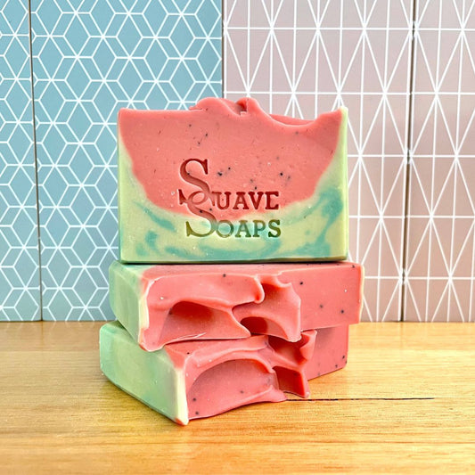 Suave Soaps Watermelon Sugar Goat Milk Soap available at The Honey Emporium