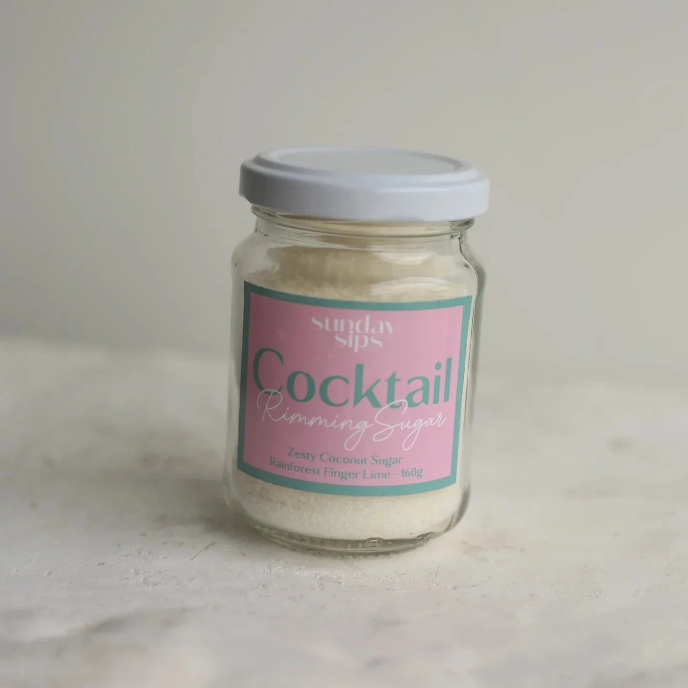 Sunday Sips | Coconut Finger Line Rimming Sugar available at The Honey Emporium