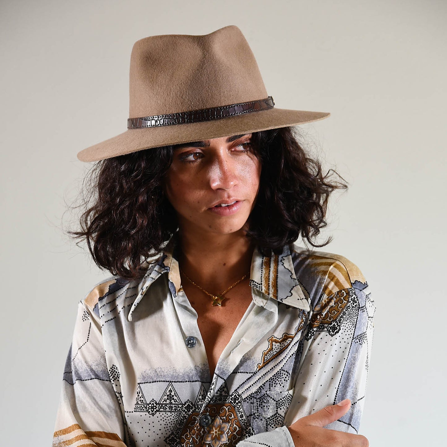 Fallen Broken Street The Dingo Felt Hat in Tan available at The Honey Emporium