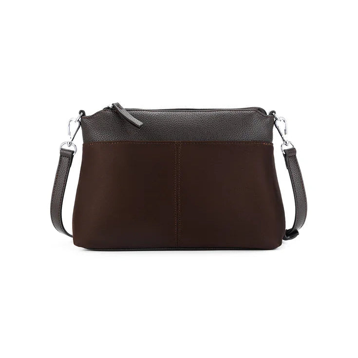 Black Caviar Jacqueline Cocoa 3 Piece Handbag available at The Honey Emporium