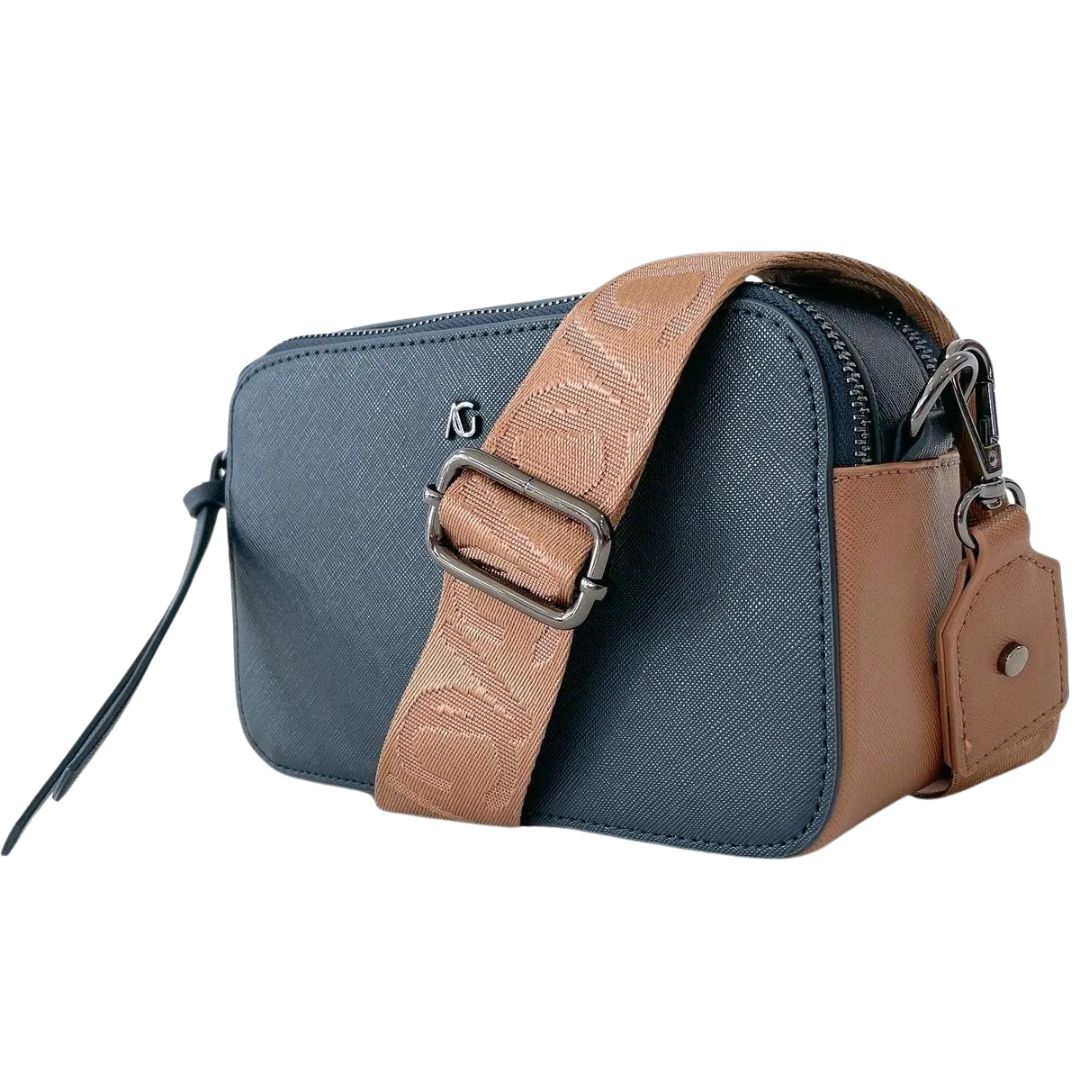 AG47 Emma Cross Body Bag in Navy available at The Honey Emporium