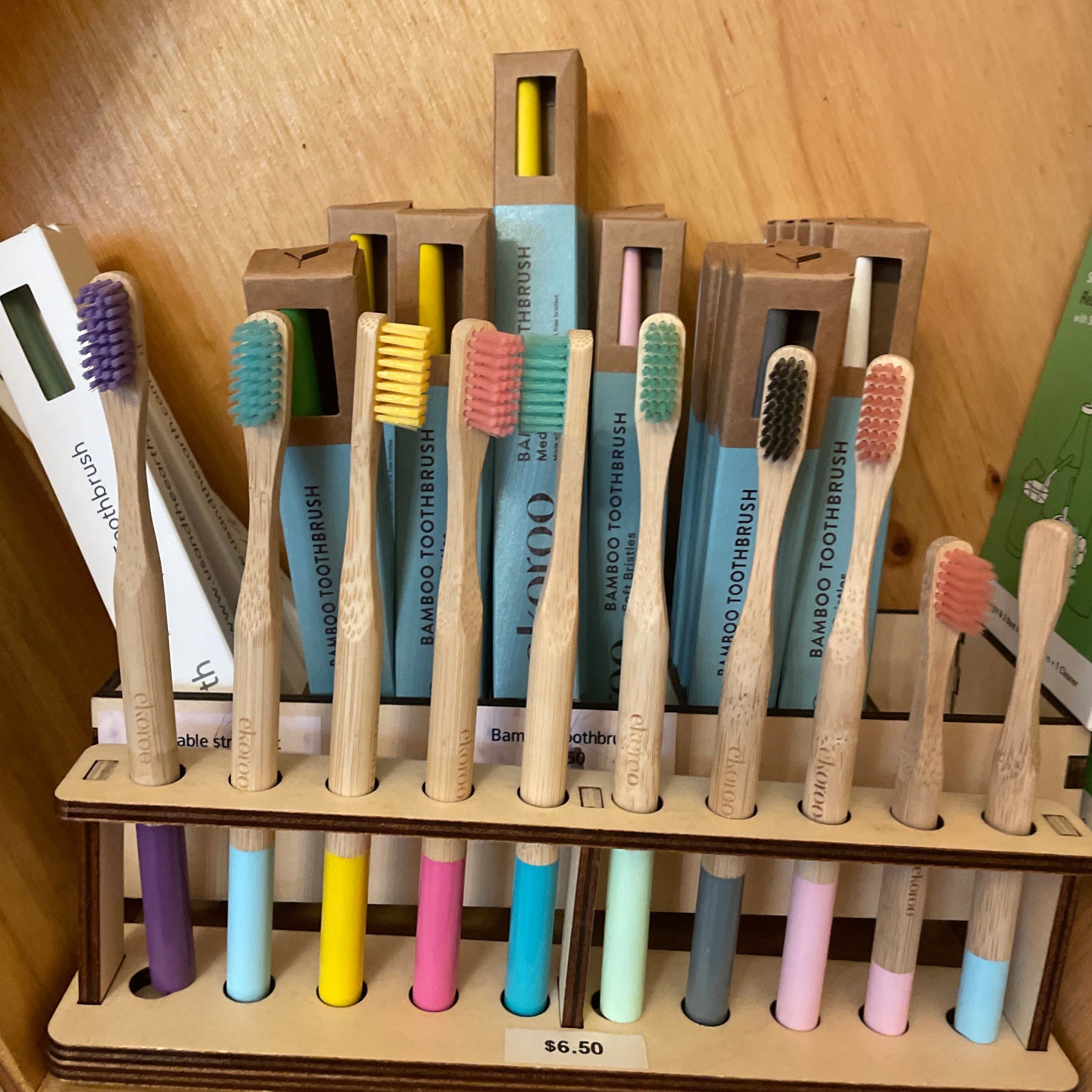 Toothbrush. Shop Bamboo Toothbrush | Ekoroo Toothbrushes | The Honey Emporium