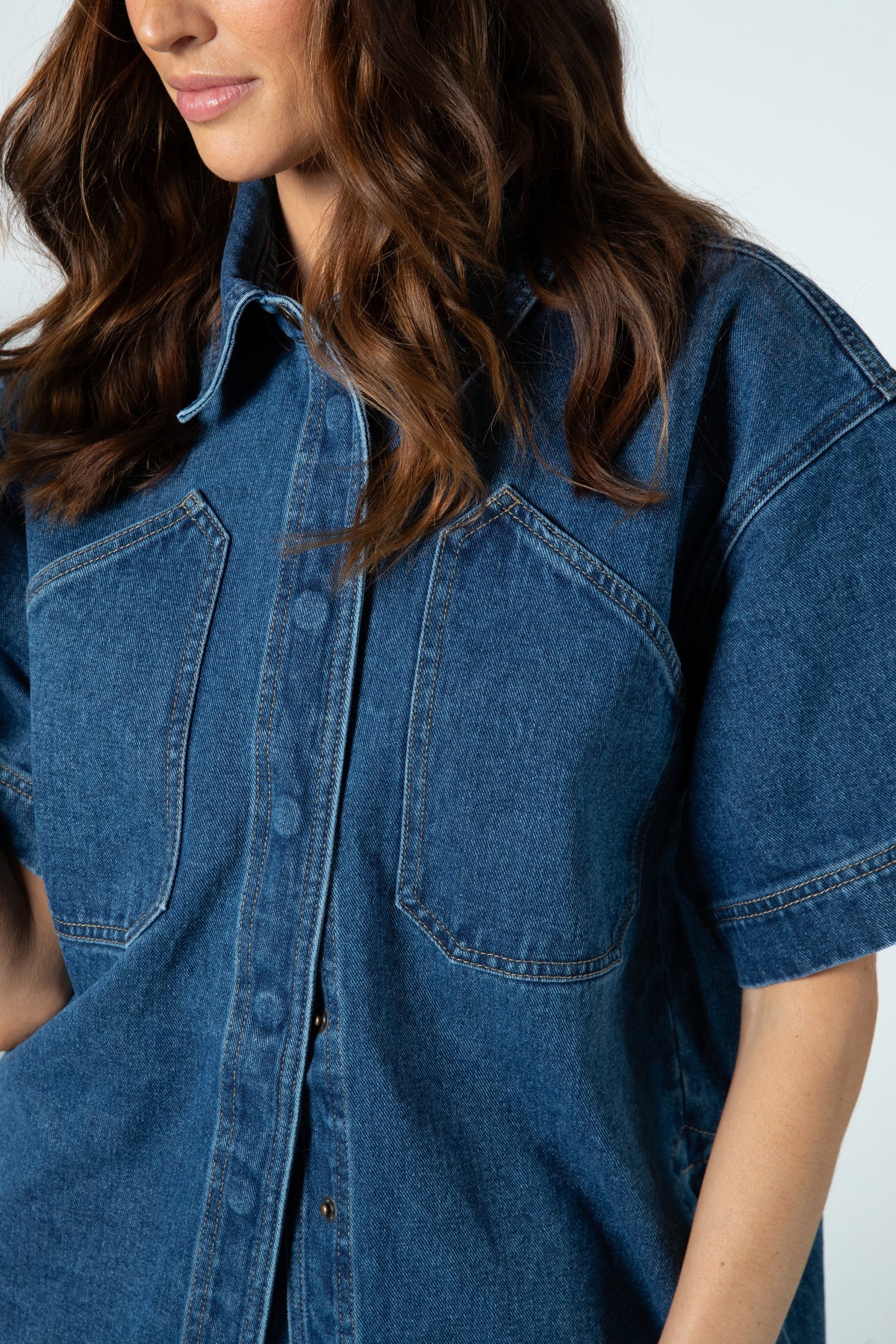 HUNTER SHIRT indigo denim