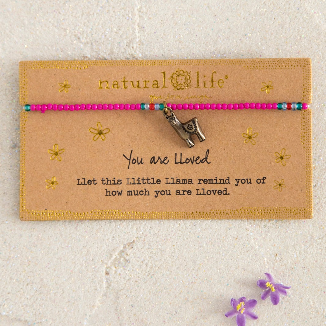 Natural Life Giving Bracelet | Llama available at The Honey Emporium