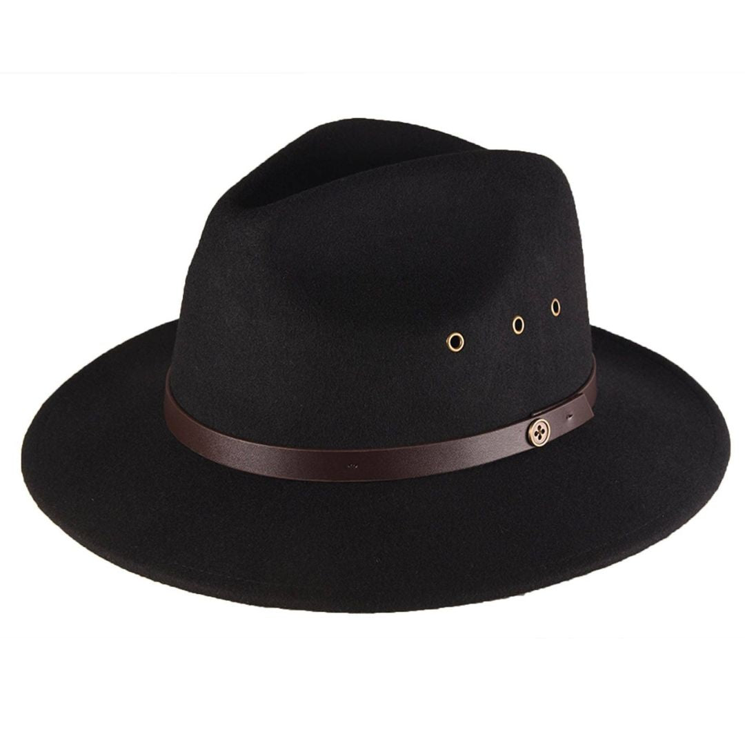 Fallenbrokenstreet The RataTat Felt Hat - Black available at The Honey Emporium