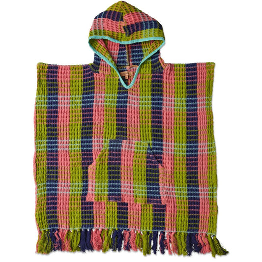 Kip&Co Florida Tartan Kids Waffle Poncho