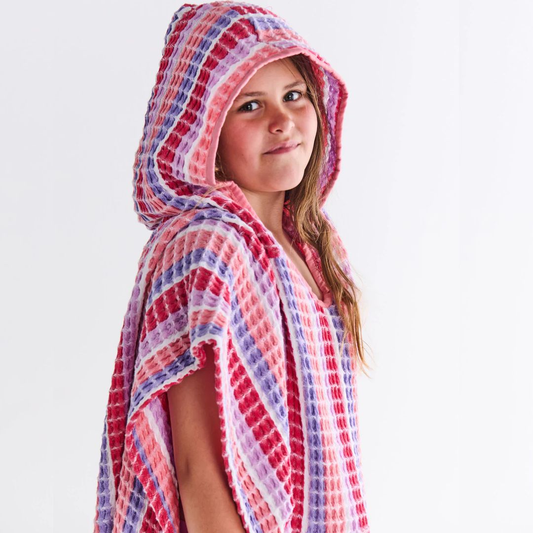 Kip&Co Sorbet Soiree Kids Waffle Poncho