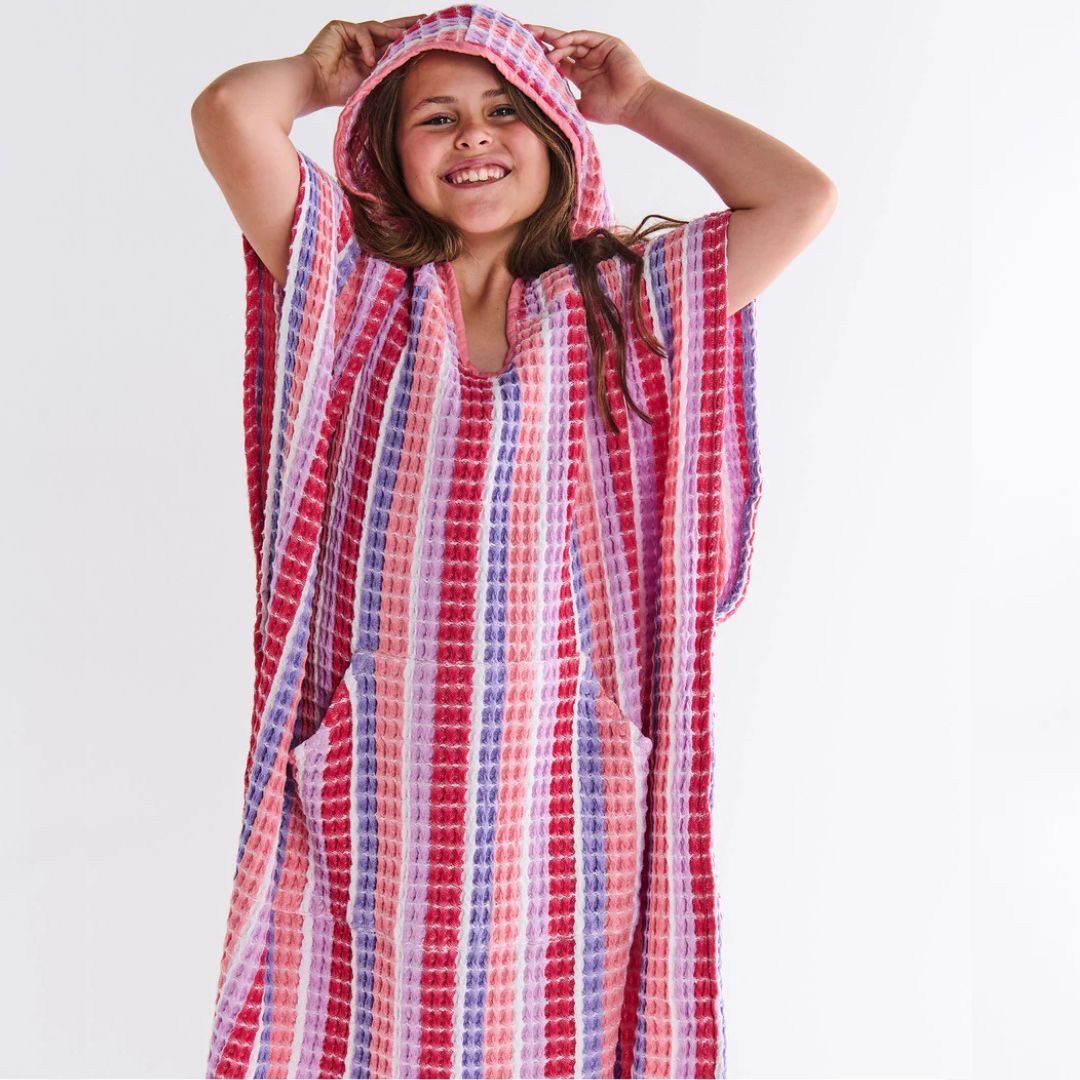 Kip&Co Sorbet Soiree Kids Waffle Poncho